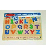 Melissa and Doug See  Hear Alphabet Sound Puzzle 26 Pieces #0340 NEW  - £15.16 GBP
