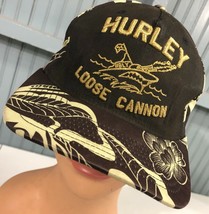 Hurley Loose Cannon Floral Brown Strapback Baseball Cap Hat - £18.17 GBP