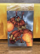 1996 Iron Man Marvel Fleer X-MEN Ultra Onslaught Promo Card P2 Sealed Pack Cv Jd - £9.27 GBP