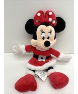Pre-Owned Minnie Mouse Disney Christmas Mrs. Claus Outfit Plush 10&quot; Holiday - £11.57 GBP