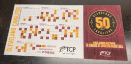 2020 Cleveland Cavaliers Basketball Schedule - 50th Anniversary - TCP Sp... - £9.59 GBP