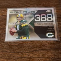 Brett Favre 2008 Topps Chrome Flight to 420 Insert #BFC-BF388 HOF PACKERS - £2.33 GBP