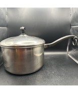 Farberware Aluminum Clad Stainless Steel 3 Qt. Quart Sauce Pot w/ Lid 8” inch - $14.84