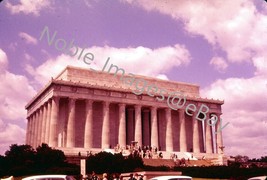 1962 Lincoln Memorial Street Scene Washington DC Ektachrome 35mm Slide - £3.16 GBP