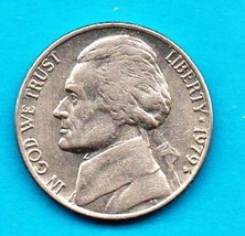 1979 D Jefferson Nickel  - Circulated - Light Wear - £4.68 GBP