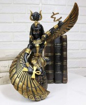 Ebros Gift Egyptian Goddess Mother Isis Ra Holding Ankh Decorative Figurine 9&quot; H - £31.96 GBP