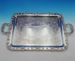 Moselle by International Silverplate Tea Tray with Grape Leaves (#4472) - $484.11