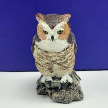 Charles Earnhardt bronze wildlife collection Great Horn owl figurine sig... - £31.43 GBP