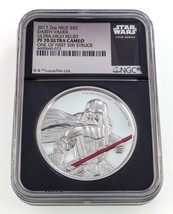 2017 Niue 2 Oz. S $5 Argento Darth Vader NGC PF70 Ultra Cammeo Primo 500 - £209.17 GBP