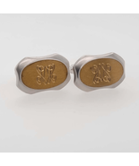 Vintage Hickok, Silver &amp; Brass tone, Signet design cufflinks - $37.84 CAD