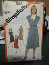 Simplicity 5196 Misses Set of Jumpers Pattern - Size 10/12/14 - £4.75 GBP