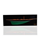 12&quot; Black and Green c1898 Pen Duick Half-Hull Hand Painted Decorative Boat - $427.44 CAD