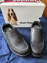 Men&#39;s Hush Puppies Belfast Slip On MT Black Leather Size 13 EW Used - £54.48 GBP