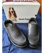 Men&#39;s Hush Puppies Belfast Slip On MT Black Leather Size 13 EW Used - £54.50 GBP