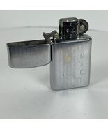 Zippo Lighter Slim Cigarette Pin Stripe Monogrammed 1972 Vintage Chrome ... - $24.29