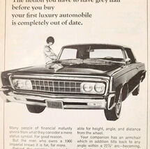 1966 Chrysler Imperial Car Advertisement Automobilia Classic Luxury DWQQ11 - $19.99