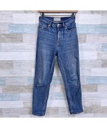 Everlane The Original Cheeky Crop Jean Medium Wash High Rise Stretch Wom... - $49.49