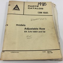Genuine Allis Chalmers Adjustable Row Corn Heads Parts Catalog 9005795 1980 - $29.99