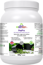 PeaPro-High Quality Pea Protein Powder(Pea Snaps)-500g Vegan-BioBodyBoost UK - £15.81 GBP