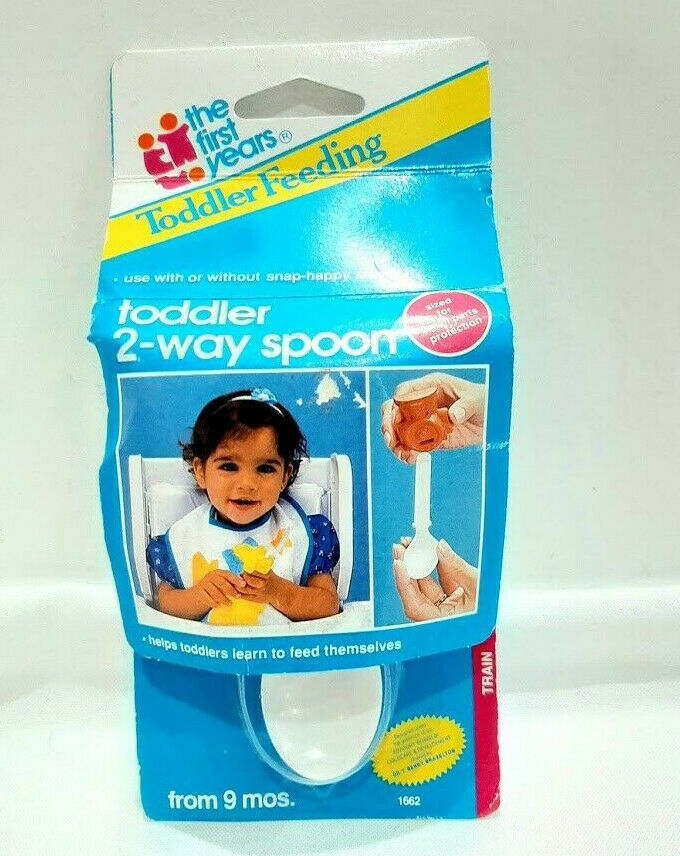 Vintage 1991 Toddler 2-Way Spoon The First Years Toddler Feeding "FREE SHIPPING" - $9.99