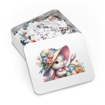 Jigsaw Puzzle in Tin, Easter, Easter Rabbit, Personalised/Non-Personalised, awd- - £28.06 GBP+