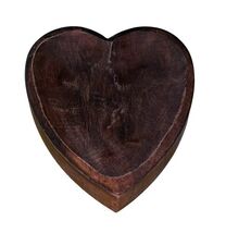Indaba Heart Shaped Wood Spoon Rest Trinket Tray 8" Rustic Handmade India - $19.79 Indaba Heart Shaped Wood Spoon Rest Trinket Tray 8" Rustic Handmade India - $19.79