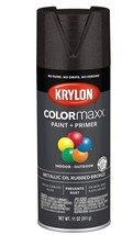 Krylon ColorMaxx Spray Paint + Primer, Metallic Oil-Rubbed Bronze, 11 Oz... - £12.42 GBP