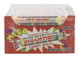 Smarties Candy Rolls, Mega,2.25 Ounce (24 Count) Old Fashioned Candy - £23.32 GBP