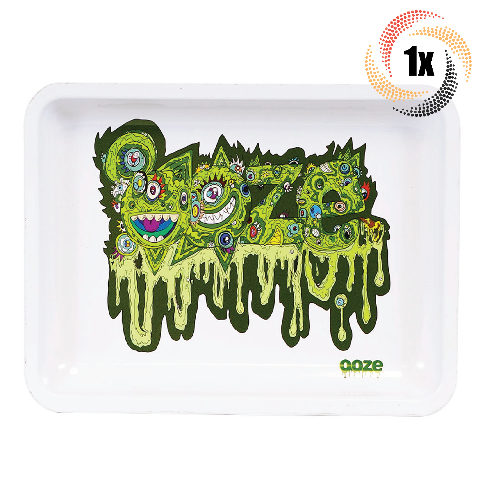 1x Tray Ooze Small Metal Durable Smoking Rolling Tray | Oozemosis Design - $15.74