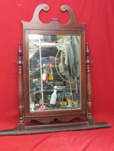 Vintage Wooden Dresser Top Mirror - £47.47 GBP