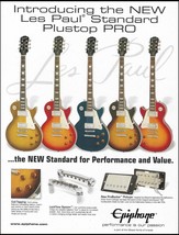 Epiphone Les Paul Standard Plustop Pro guitar series 2002 advertisement ad print - £3.37 GBP