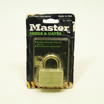 Vintage Master Lock - Sheds &amp; Gates No. 500-D Made In USA - NEW - £9.36 GBP