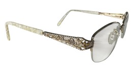 Jessica Mcclintock JMC 045 Eyeglasses FRAMES Only Gold Metal Cat Eye 53-... - $53.99