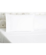 Sferra Leonardo White King Sheet Set 4 PC Solid 100% Cotton Percale Ital... - $293.00