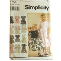 Simplicity 8754 Pattern Child&#39;s Girls Dress Two Lengths 1st Communion 7-12 Cut - £2.58 GBP