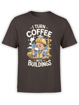 FANTUCCI Builder T-Shirt Collection | I Turn Coffee Into Buildings | Unisex - £16.52 GBP+