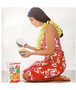 1965 Kellogg&#39;s Corn Flakes Cereal Advertisement Hawaii Coconut Milk DWJJ14 - $564.13 MXN
