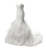 New Arrival Mermaid Sweetheart Wedding Dresses Waist with Beaded - £191.88 GBP