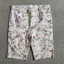 Childrens Place Floral Bermuda Shorts Girls Size 16 Pink Cotton Stretch NEW - £17.08 GBP