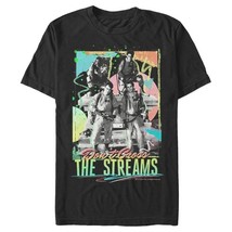 Men&#39;s Ghostbusters Don&#39;t Cross The Streams Album Cover T-Shirt - Black -... - $16.99