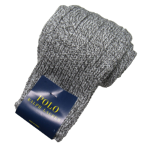 Polo Ralph Lauren Men&#39;s Cotton Knit Socks Gray Heather Size 10-13 - £14.15 GBP