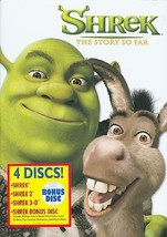 4 DVD Shrek The Story So Far - Shrek 2 &amp; Shrek 3-D +++: Mike Myers Eddie Murphy - £7.78 GBP