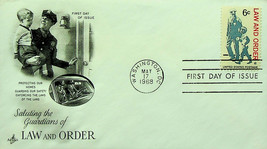 US Post Office First Day Cover/First Day of Issue - Law and Order (1968) - £2.35 GBP