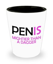 Bachelorette Party Shot Glasses - Penis Mighter Than a Dagger - Funny College Gi - £10.15 GBP