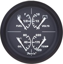 - 3003.3415 32851 Euro Multifunction Fuel Level/Oil PSI (80 PSI)/Water Temp - $1,847.88 MXN