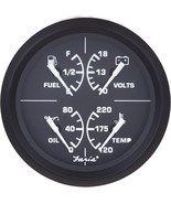 - 3003.3415 32851 Euro Multifunction Fuel Level/Oil PSI (80 PSI)/Water Temp - $1,847.88 MXN