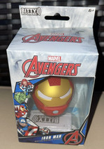 Bitty Boomers Marvel Iron Man Wireless Bluetooth Speaker &amp; Backpack Bag Clip New - $16.99