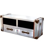 NauticalMart Aviator TV Cabinet with Drawer Aluminum Furniture Home &amp; Of... - €1.484,36 EUR