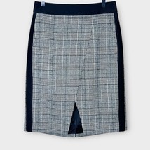 NWOT J. CREW black/white houndstooth plaid wool blend pencil skirt size ... - $35.00