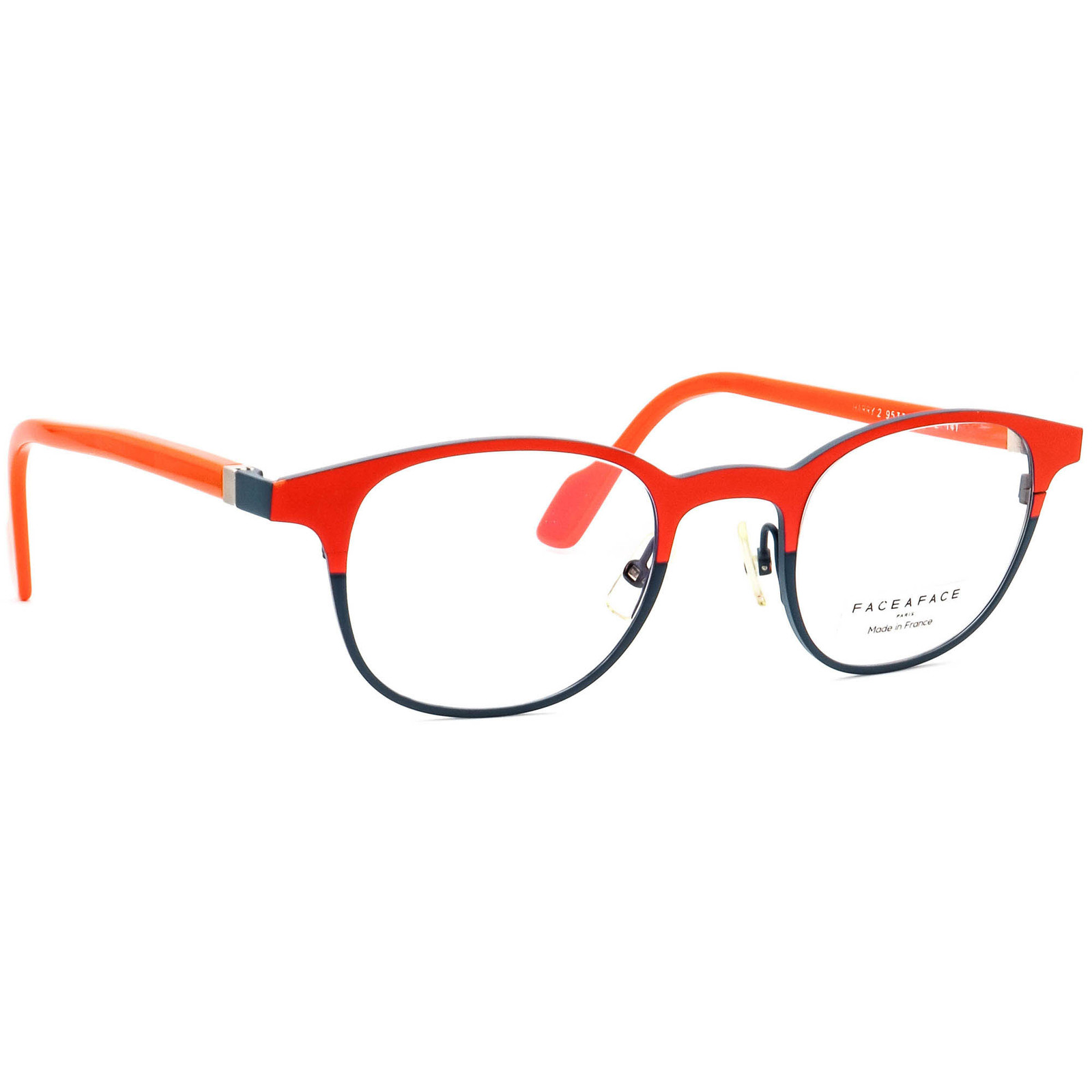 Face A Face Eyeglasses Harry 2 9533 Orange/Azure Square Frame France 46[... - $349.99
